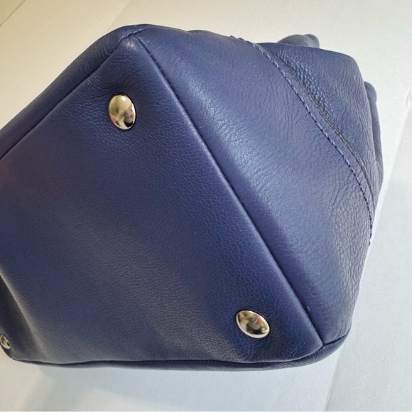 Coach Park Pebbled Leather Carryall Satchel F23280 French Blue - Picture 17 of 17